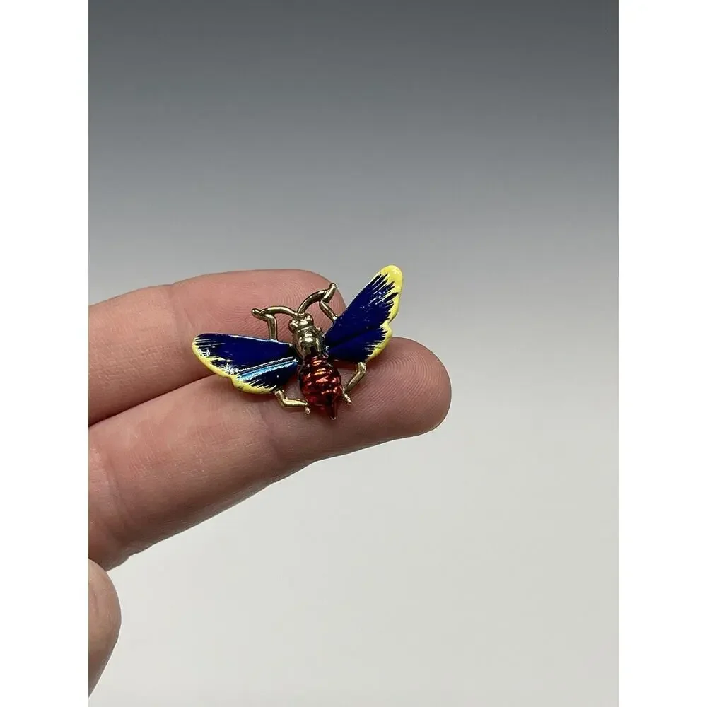 Vintage Bee Bug Enamel‎ Brooch Pin Taiwan Retro Colorful Cosplay